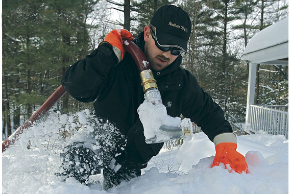 Bruceton Petroleum delivery in snow